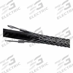 LEVITON Pulling Grip: 2.5 in to 3.5 in, 13,440 lb Breaking Strength, 22 in Mesh Lg, Double Eye (MPN L8721-100). Key specifications — Cable Dia. Range: 2.5 in to 3.5 in; Material: Galvanized Steel; Color Code: Silver; Eye Style: Double; Brand: LEVITON.