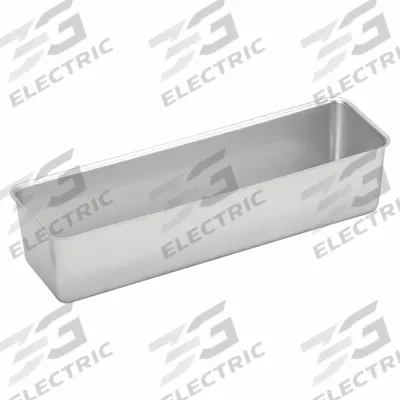 VOLLRATH Cake Pan: Open Top Bread Pan Pan, Aluminum, Uncoated, 5 in Overall Wd - Bread & Loaf Pans