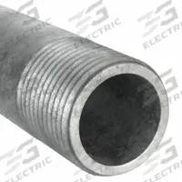Pipe: 1/2 in Nominal Pipe Size, 10 ft Lg, Schedule 40, Galvanized Steel, Threaded on Both Ends (MPN 563-1200). Key specifications — Manufacture Location: Globally Sourced; Brand: APPROVED VENDOR; Maximum Operating Pressure: 1,715 psi @ 650°F; Connection Type: Male NPT x Male NPT; Pipe Material: Galvanized Steel.