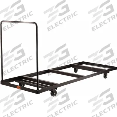 NATIONAL PUBLIC SEATING Table Cart: 660 lb, 90 1/4 in L x 31 in W x 43 in H - Horizontal Carts for Rectangular Tables