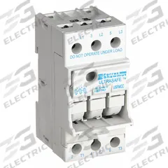 MERSEN Fuse Block: Finger-Safe, 3 Pole, 600 V AC, DIN Rail Mounting, Screw Termination (MPN USFMCC). Key specifications — Brand: MERSEN.
