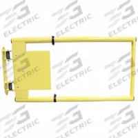 PS INDUSTRIES Pedestrian Safety Gate: Steel, For 21 in to 48 in Opening Wd, 24 in x 2 1/4 in, Adj (MPN EPAG-2148-PCY). Key specifications — attr1283404: PS INDUSTRIES; attr1283387: No; attr1283389: Universal; attr1283390: 21 in to 48 in; attr1283379: Powder-Coated Yellow.