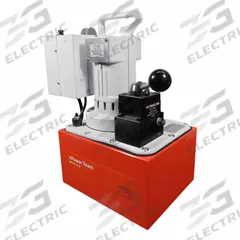 POWER TEAM Electric Hydraulic Pump Units: 10,000 psi Max. Op Pressure, 704 cu in/min Max. Flow Rate (MPN PE553-RP50). Key specifications — attr941810: PE553-RP50; attr941817: 3-Way; attr941814: Hold.