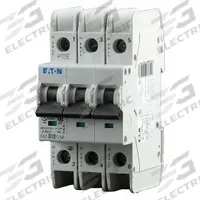 EATON IEC Miniature Circuit Breaker: 1 A Amps, 48/96V DC, 10kA at 277/480V AC, Screw Clamp, C (MPN FAZ-C1/3-NA). Key specifications — DC Voltage Rating: 48/96V DC; Max. AIR Rating: 10kA at 277/480V AC; Terminal Connection: Screw Clamp; Series: FAZ-NA; Brand: EATON.