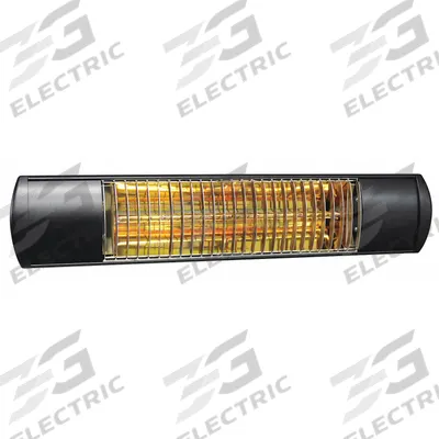 SOLAIRA Electric Infrared Heater: 1500W/2000W Watt Output, 208/240V AC, 1 Phase - Indoor/Outdoor Suspended Infrared Radiant Electric Wall Heaters