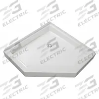 FIAT PRODUCTS Shower Base: Neo-Angle, Single Threshold, Molded Stone, 36 in Overall Lg (MPN 36WLC100). Key specifications — Material: Molded Stone; Drain Location: Corner; Features: Integral Drain; Brand: FIAT PRODUCTS.