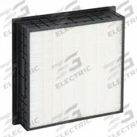 GRAINGER Minipleat Air Filter: 24 in x 24 in x 6 in, Synthetic, Plastic, Single Header, MERV 14 (MPN 33NR88). Key specifications — Brand: GRAINGER; Frame or Header Material: Plastic; Media Material: Synthetic.