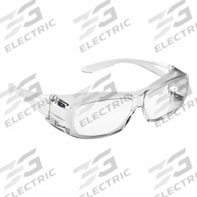 SELLSTROM Safety Glasses: Amber Lens, Frameless, Hard Coat, Clear Frame - Padded Comfort-Fit Safety Glasses