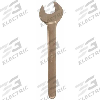 AMPCO Open End Wrench: Aluminum Bronze, Natural, 2 1/4 in Head Size, 18 in Overall Lg - SAE, Single End, Nonsparking Open End Wrenches