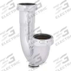 APPROVED VENDOR Bend: Brass, Chrome-Plated, Silver, 1 1/2 in Nominal Pipe Size, 5 3/4 in Overall Lg (MPN 1PNK7). Key specifications — Finish: Chrome-Plated; Includes: Slip Nut and Washer; Includes Cleanout: Yes; Brand: APPROVED VENDOR.