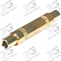 MONOPRICE Audio Adapter: (1) 1/4 in Stereo Female x (1) 1/4 in Stereo Female Adapter, Gold (MPN 5574). Key specifications — Product Type: Audio Adapter; Manufacturer Part Number: 5574; Color: Gold; Brand: MONOPRICE; End 1 Connection Type: 1/4 in Stereo Female; End 2 Connection Type: 1/4 in Stereo Female.