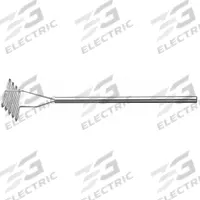 TABLECRAFT PRODUCTS COMPANY Potato Masher: Square, 5 1/4 in Face Lg, 7 1/8 in Face Wd, Potato Masher (MPN 7432)