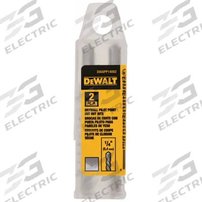 DEWALT Cut-Out Bit: High Speed Steel, 1/4 in Drill Bit Dia, 1 11/16 in Cutting Dp - Cut-Out Tool Routing Bits