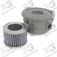 SOLBERG Filter Element: 5 micron Rating, 99% Efficiency, 5 7/8 in Outside Dia, 4 3/8 in Overall Ht (MPN CSL-843-125HC). Key specifications — attr101190: CSL-843-125HC; attr101197: 6JD21; attr101198: VFC084P-5T; attr101207: Carbon Steel; attr101193: SOLBERG.