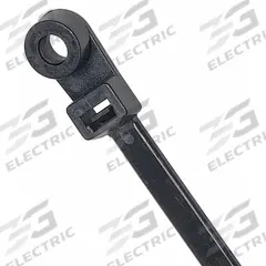 GRAINGER Cable Tie: 15 in Nominal Lg, 4 in Nominal Max. Bundle Dia., 0.3 in Wd, Black, 100 PK (MPN 36J193). Key specifications — Screw Mount Hole Size: #10; Color: Black; Brand: GRAINGER.