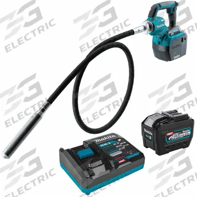 MAKITA Cordless Concrete Vibrator Kit: 40V DC, 88 in Lg, 1 1/2 in Dia, Brushless Motor - Makita Cordless Concrete Vibrators