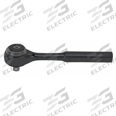 PROTO Hand Ratchet: Round, Not Reversible, 4 1/2 in Overall Lg, Black Oxide, 5° Min Arc Swing - Standard-Head Ratchets