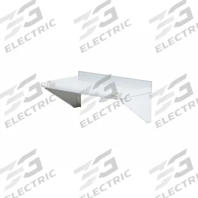 APPROVED VENDOR Wall Shelf: 24 in x 16 in x 12 in, 24 in x 16 in, 100 lb Load Capacity - Stainless Steel Solid Wall-Mount Shelving