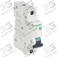 SCHNEIDER IEC Supplementary Protector: 4 A Amps, 60V DC, 14kA at 120/240V AC, Screw Clamp, C60SP, C (MPN M9F22104). Key specifications — Brand: SCHNEIDER; Terminal Connection: Screw Clamp; DC Voltage Rating: 60V DC; Max. AIR Rating: 14kA at 120/240V AC; Series: C60SP; AC Voltage Rating: 240/415V AC; Curve Type: C.