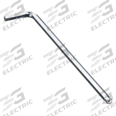 EKLIND Hex Key: 1 Ball Ends, 2.5 mm Tip Size, Metric, Long, Alloy Steel, Chrome - L-Shaped Hex Keys