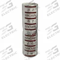 APPROVED VENDOR Open Barrel Splice: 500 kcmil Wire Size, Brown Code, 2.78 in, Copper Barrel, 87 Die (MPN 22EZ28). Key specifications — Die Code: 87; Brand: APPROVED VENDOR; Color Code: Brown.