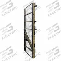 WIRECRAFTERS Aisle Guard Side Panel: 1 Bays, 33 in x 1 1/4 in x 96 in, 10 ga, Steel, Powder Coated (MPN BACK368S). Key specifications — attr36337: WIRECRAFTERS; attr37658: Steel; attr37663: Yes; attr37664: Powder Coated; attr37667: Gray.