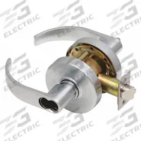 DEXTER Door Lockset: Storeroom Lever Locksets, Chrome, ADA Compliant, SFIC (MPN C1000-STRM-C-626-SFIC). Key specifications — Ligature Resistance: Not Ligature-Resistant; Brand: DEXTER; Lockset Function ANSI Code: F86; Visual Indicator Message: No Message; Lockset Style: Curved; ADA Compliant: Yes; Finish: Satin Chromium-Plated : Stainless Steel.