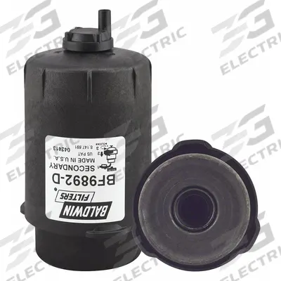 BALDWIN FILTERS Fuel Filter: Cartridge, 6 1/16 in Overall Lg, 3 3/16 in Outside Dia - Can-Type Fuel/Water Separators