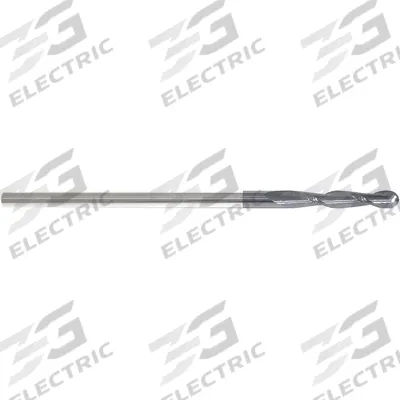 APPROVED VENDOR Ball End Mill: Carbide, AlTiN Coated, 2 Flute, 5/16" Mill Dia, 1-1/2" LOC - General Purpose Carbide Ball End Mills