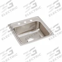 ELKAY Bowl Drop-In Sink: 19 1/2 in Overall Lg, 19 in Overall Wd, 7 3/8 in Bowl Dp, 16 in Bowl Lg (MPN LR19193). Key specifications — Brand: ELKAY; Color Family: Silver/Gray.