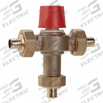 Watts Thermostatic Mixing Valve: 3/4 in Inlet Connection Size, 3/4 in Outlet Connection Size - Point-of-Source Mixing Valves