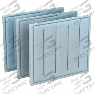 GRAINGER Link Air Filter: 20 in x 20 in x 1 in, 20 in Section Wd, 5 Sections, 2 Ply - MERV 8 Link Air Filters