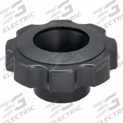 INNOVATIVE COMPONENTS Hand Knob: 8 Point, Plastic, 3/8" Thread, 18 mm Thread Lg - Snap-Lock 8-Arm Knobs
