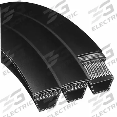 DAYTON V-Belt: 3/C96, 3 Ribs, 100.9 in Outside Lg, 7/8 in Top Wd, 5/8 in Thick - C Section Banded V-Belts
