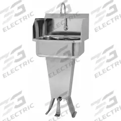 SANI-LAV Hand Sink: 41 1/2 in Overall Ht, 17 in Bowl Lg, 7 in Bowl Dp, 2 gpm Flow Rate, 18 ga (MPN 5031). Key specifications — Includes Side Splash: Side Splash Not Included; Brand: SANI-LAV.