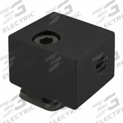 Panel Mount Block: For Std Panel, Anodized, Black, Aluminum, Inch, 80/20 15 Series (MPN 2425-BLACK). Key specifications — Brand: 80/20; Includes Fasteners: Yes; Finish: Anodized; Material: Aluminum; Product Type: Panel Mount Block; Compatible Series: 15 Series.