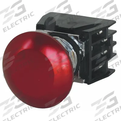 EATON Hazardous Location Push Button: 30 mm, Metallic, Mushroom Head Profile - Mushroom-Head Push Buttons