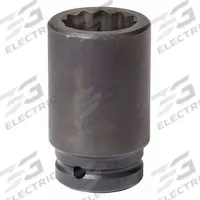 PROTO Impact Socket: 3/4 in Drive Size, Metric, 43 mm Socket Size, 12-Point, Deep, Black Oxide (MPN J07543MLT). Key specifications — attr1215501: PROTO; attr1215515: Black Oxide; attr1215518: 43 mm.