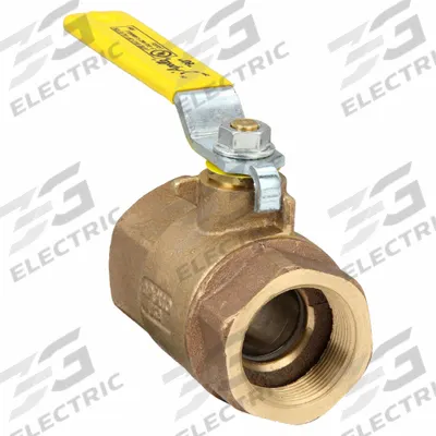 APOLLO Manual Two-Way Ball Valve: 1 1/2 in, Bronze, Straight, FNPT x FNPT - Bronze Ball Valves