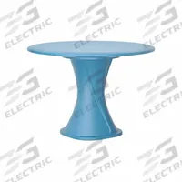 CORTECH Table: 29 in Overall Ht, 42 in Overall Dia, No Game Top, Ballast Accepted, Slate Blue, Blue (MPN 670SB). Key specifications — Brand: CORTECH; Accepts Ballast: Ballast Accepted; Table Material: Polyethylene; Furniture Series: Endurance.