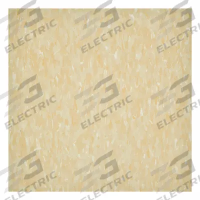 ARMSTRONG FLOORING Vinyl Floor Tiles: Buttercream Yellow, Std Excelon Imperial Texture - Imperial Texture VCT