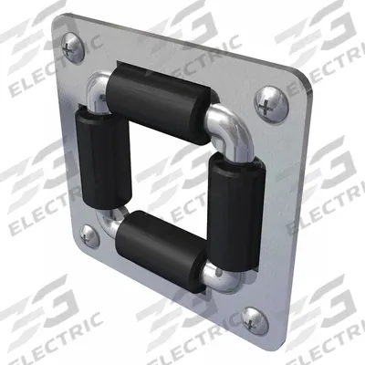COXREELS Roller Guide: Plastic, Blue, Stainless Steel - Roller Guide Assemblies for Spring-Return Hose Reels