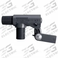 KERICK Float Valve: For Water Media, Angle Valve Body, Float Valve Body, Horizontal Piping, PVC, NPT (MPN PS3838312). Key specifications — Mounting: Horizontal Piping; Standards: Standard 169; Arm Adjustability: Adjustable; Connection Gender - Side 1: Male; Connection Gender - Side 2: Male; Brand: KERICK; Connection Type - Side 1: NPT; Connection Type - Side 2: NPT.