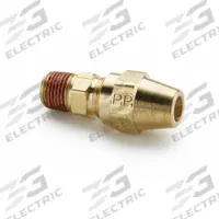 PARKER Compression Fitting Adapter: 1/2 in OD x 3/8 in Pipe Fitting Size, Compression x MNPT, Brass (MPN VS68AB-8-6). Key specifications — Brand: PARKER.