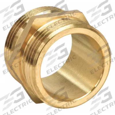 MOON AMERICAN Fire Hose Adapter: 1 1/2 in Compatible Pipe Size, NPT X NH, Straight, Brass - Brass Rigid Fire Hydrant & Standpipe Adapters