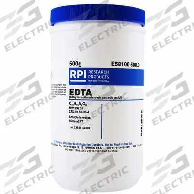 RPI EDTA (Ethylenediaminetetraacetic Acid): 500 g Volume, ACS, BSE/TSE Free - Protease Inhibitors