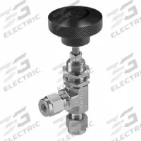 HAM-LET Plumbing Needle Valves: Angle Valve Body, 316 Stainless Steel, Integral Bonnet, Let-Lok (MPN H-300U-SS-L-R-3/8-RS-A). Key specifications — For Media: Liquid; Standards: ISO 15848-1; Brand: HAM-LET; Valve Series: H300U; Stem Type: Regulating; Connection Type - Side 1: Let-Lok; Connection Type - Side 2: Let-Lok; Connection Type: Let-Lok x Let-Lok.