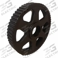 APPROVED VENDOR Timing Belt Pulley: Trapezoidal, Bushed, For L Timing Belt Section, For 1 in Belt Wd (MPN 60LH100). Key specifications — Brand: APPROVED VENDOR; Tooth Profile: Trapezoidal; Finish: Black Oxide; For Bushing Type: Split Taper.