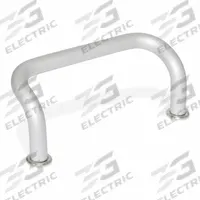 JW WINCO Pull Handle: Threaded Holes, Aluminum, Silver, 4.72 in Mounting Hole Center to Center (MPN 425.1-AL-10-120-EL). Key specifications — Screw Size: M5; Brand: JW WINCO; Color: Silver.