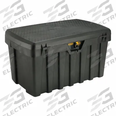 CONTICO Tool Box: 37 in W 21 in D 20 in H, Foam, Black, Hinged Lid, Keyed - Structural Foam Tool Boxes